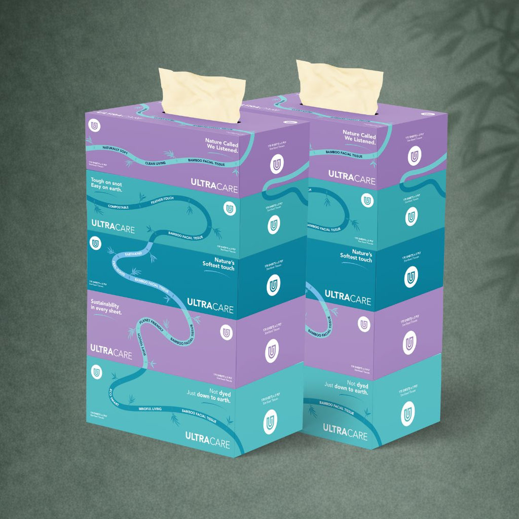 Tissue In Box Bamboo Home Care Box Dubai | Eco-Friendly Tissue Set – Eco Living Store