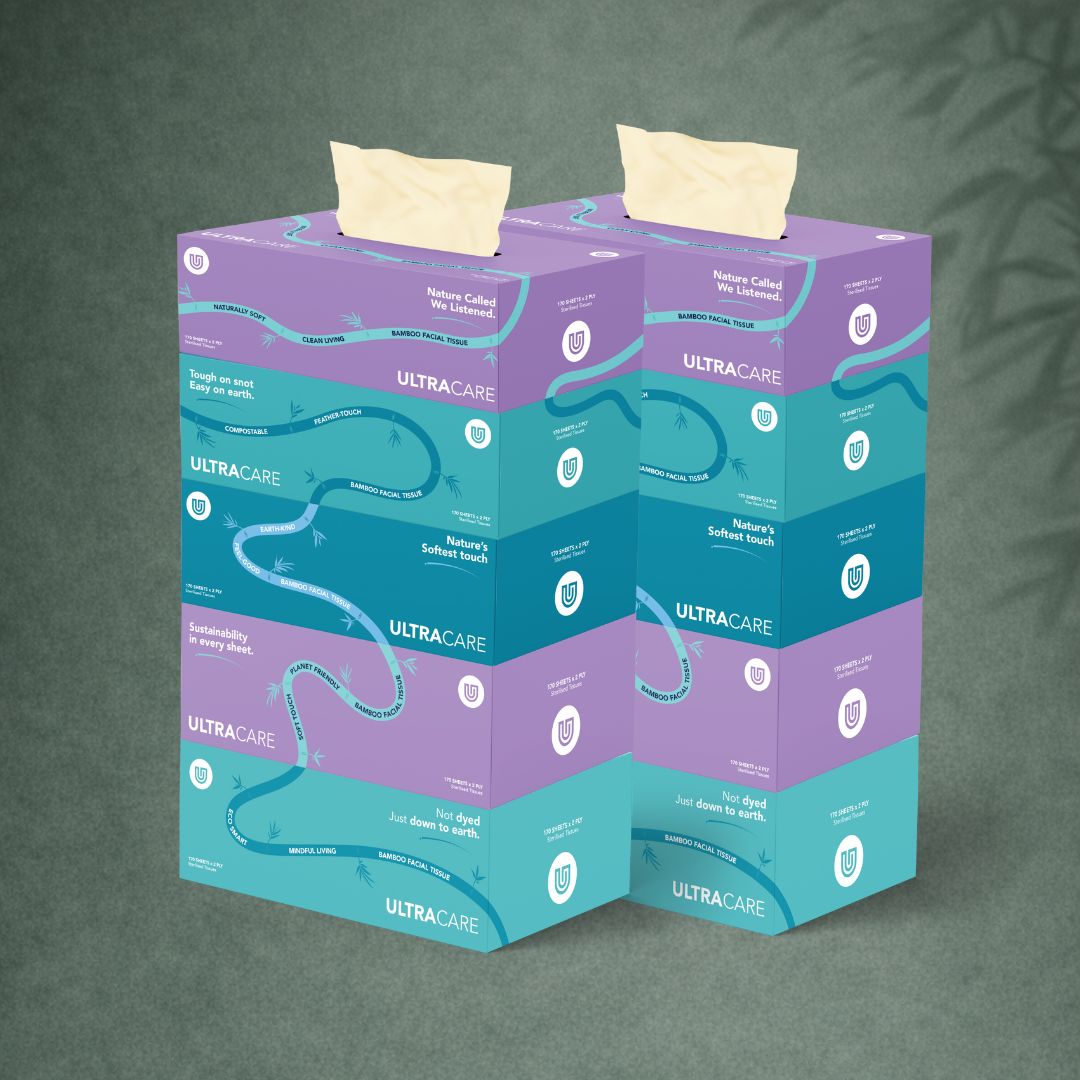 10 bamboo facial tissue boxes ultracare dubai
