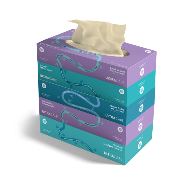 Ultracare Bamboo Facial Tissue Paper - 100 Sheets