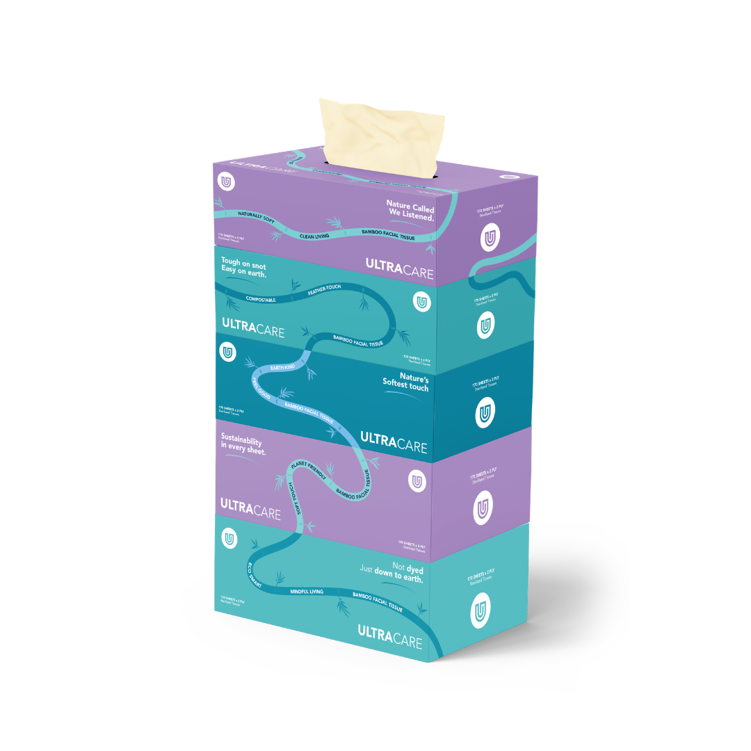 Ultracare Bamboo Facial Tissue Paper - 170 Sheets