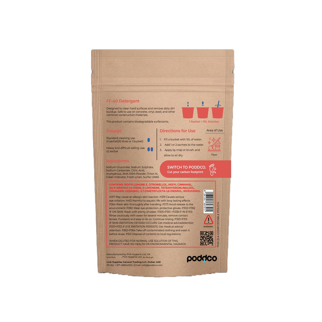 Poddco FF-40 Floor Cleaner Pods