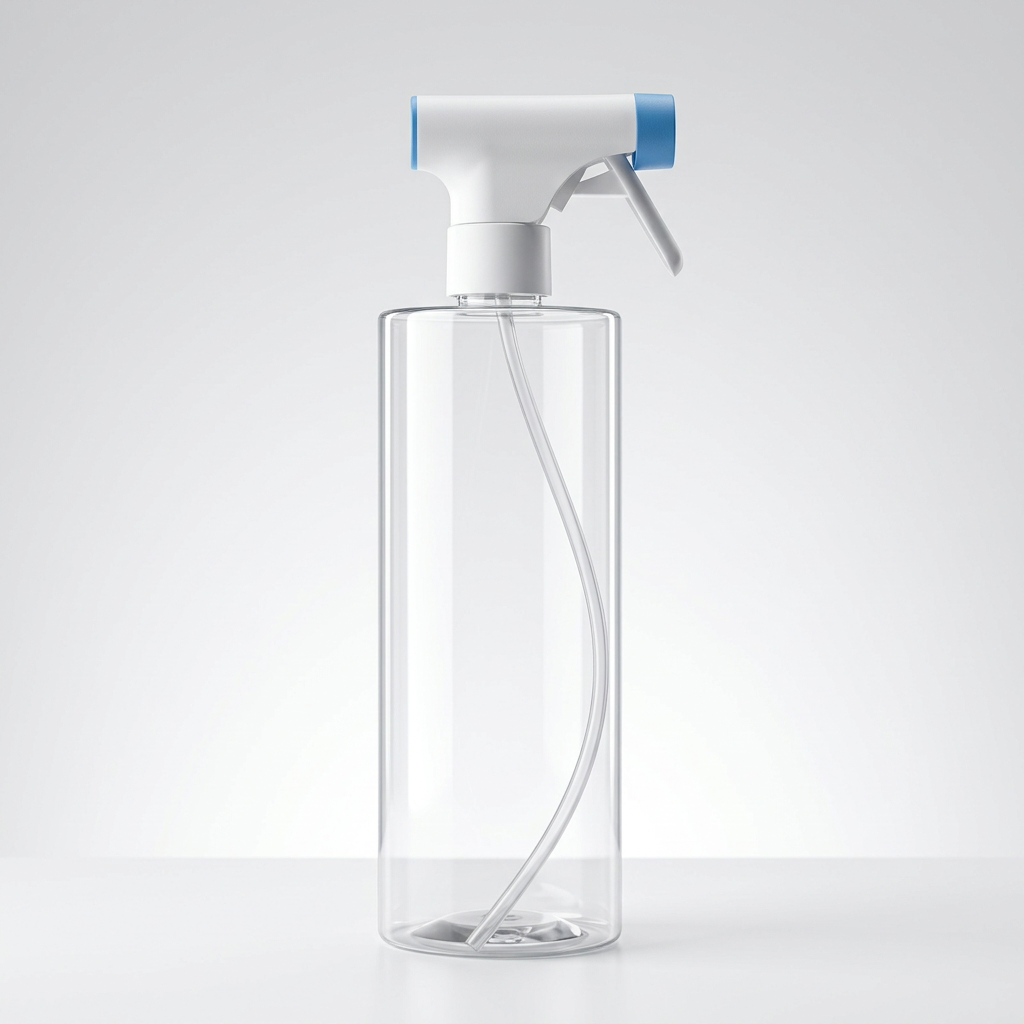 750ml Heavy-Duty Clear Spray Bottle with Blue Trigger